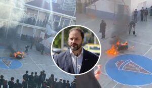 Escolares lanzaron bomba molotov en Liceo Lastarria: Bellolio apuntó a “grupo de extrema izquierda”