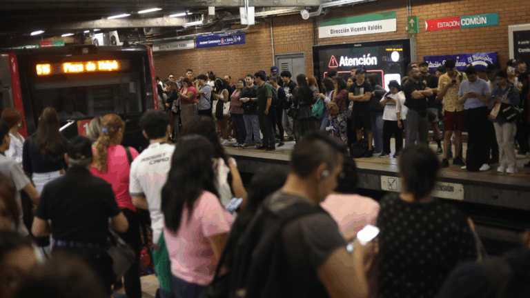 Publicaron foto: Metro reveló el insólito motivo que llevó a la suspensión del servicio
