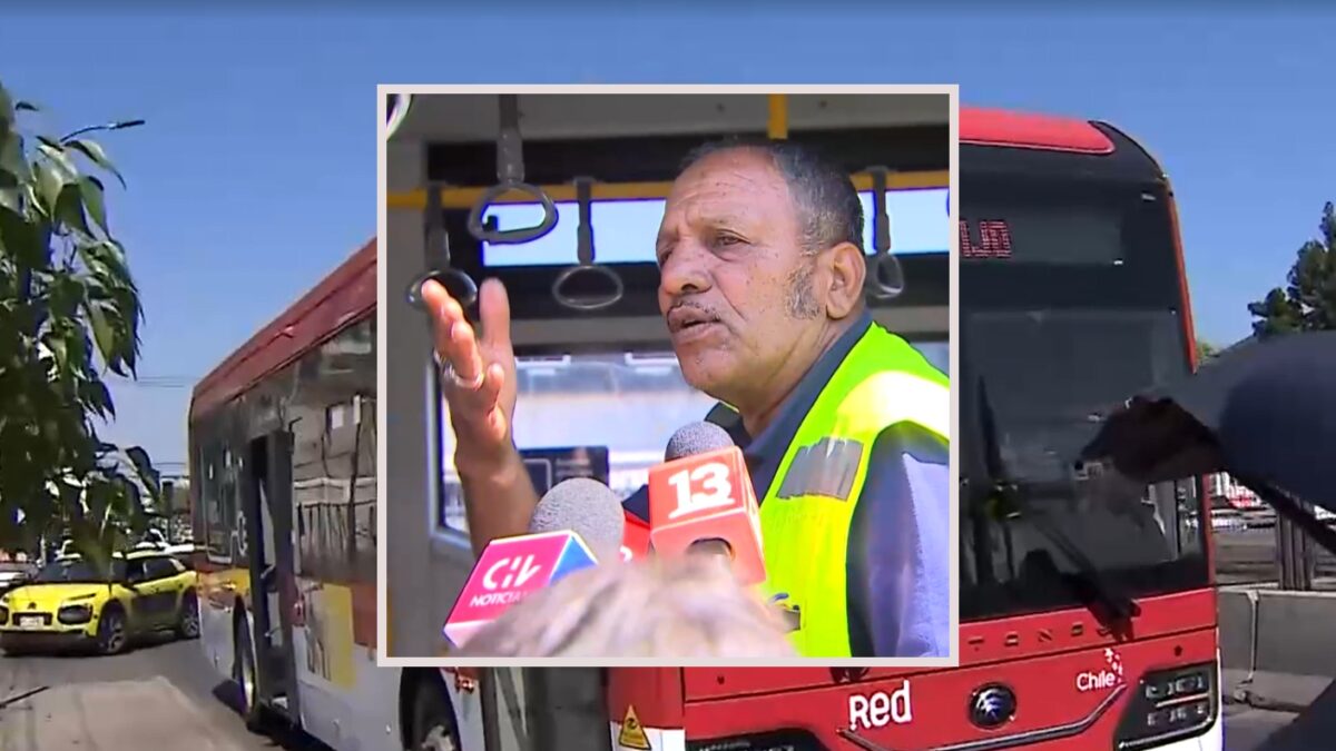 “¿Te vas a callar?”: Enojado conductor del Sistema Red intentó explicar insólito choque a 4 autos