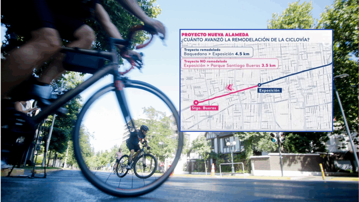 VIDEO | Polémica por suspensión de remodelación de ciclovía en la Alameda: Este es el tramo afectado en dos comunas