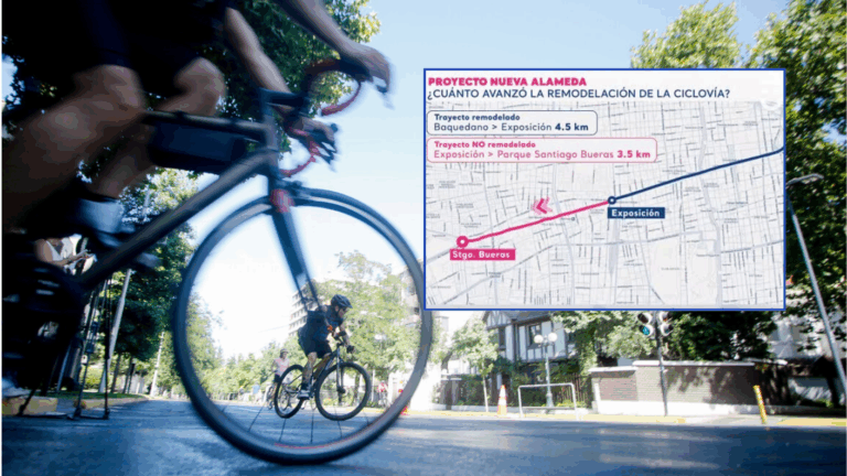 VIDEO | Polémica por suspensión de remodelación de ciclovía en la Alameda: Este es el tramo afectado en dos comunas