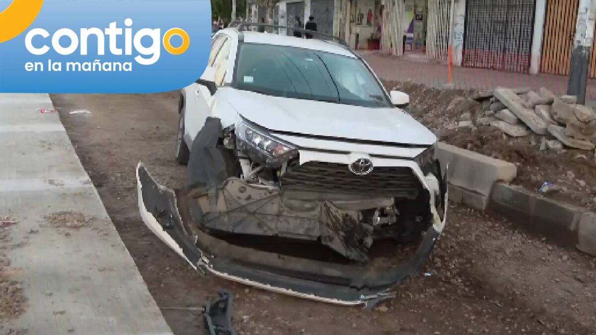Vehículo chocado fue abandonado en Lo Prado: Vecinos escucharon impacto en la madrugada