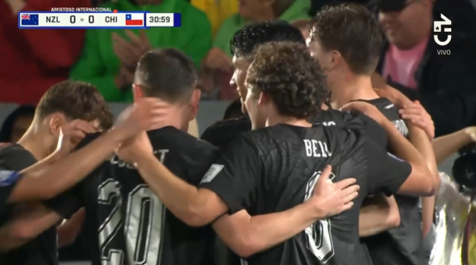 Sin marca: El gol de Nueva Zelanda que le permitió abrir la cuenta ante Chile en amistoso