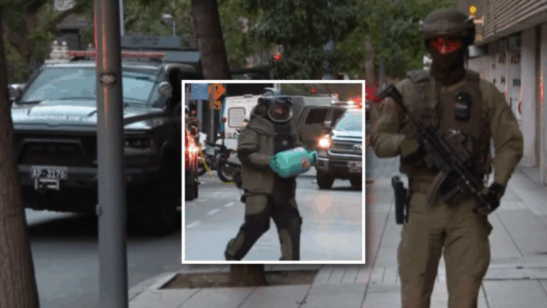 GOPE trabaja en el lugar: Alerta por artículo sospechoso en Biblioteca Nacional de Santiago