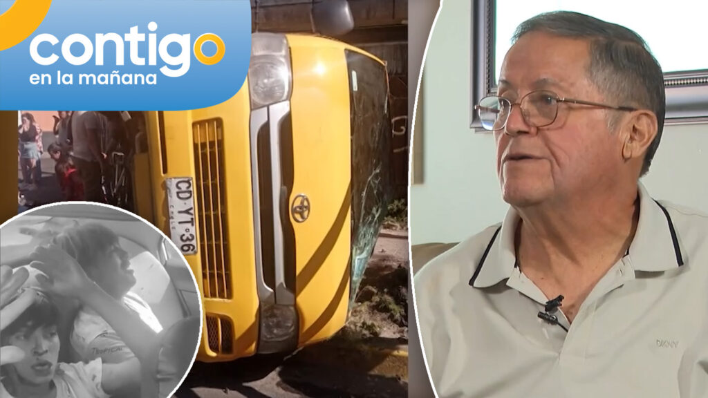 EXCLUSIVO | Habla chofer de furgón escolar chocado por delincuentes: “Es un dolor tan grande”