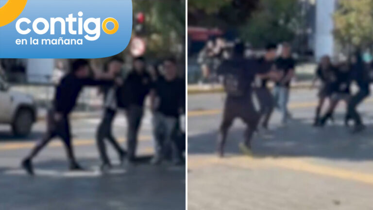 VIDEO | Estudiante fue apuñalado por compañero en Ñuñoa en medio de manifestación por violencia escolar