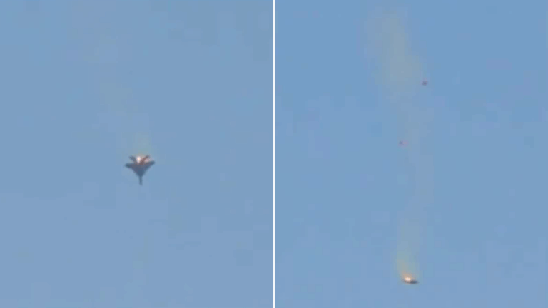 Sigue la tensión: Video capta momento exacto en que defensas iraníes derriban a avión militar estadounidense en Kuwait