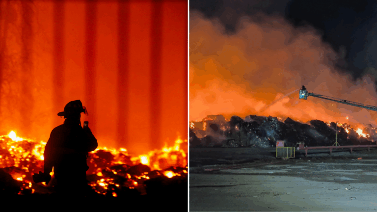 Suspenden clases en cuatro colegios por voraz incendio en Puente Alto: Tras doce horas sigue activo