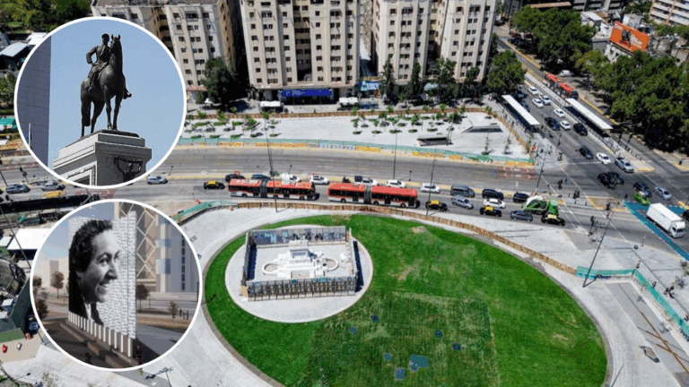 Hoy se inaugura la nueva Plaza Italia: Vuelve la estatua de General Manuel Baquedano