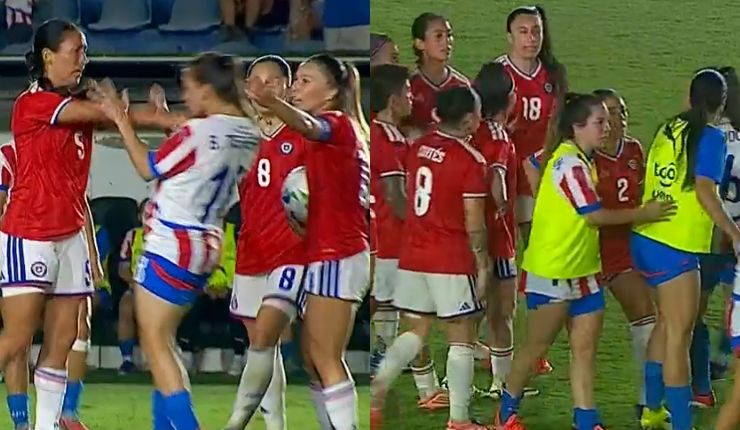Protestas y empujones: El tenso momento que se vivió en amistoso de La Roja Femenina vs Paraguay