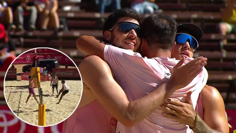 ¡Directo a la final! Así fue el punto que le dio el triunfo a Noé Aravena e Ignacio Zavala en Voley Playa