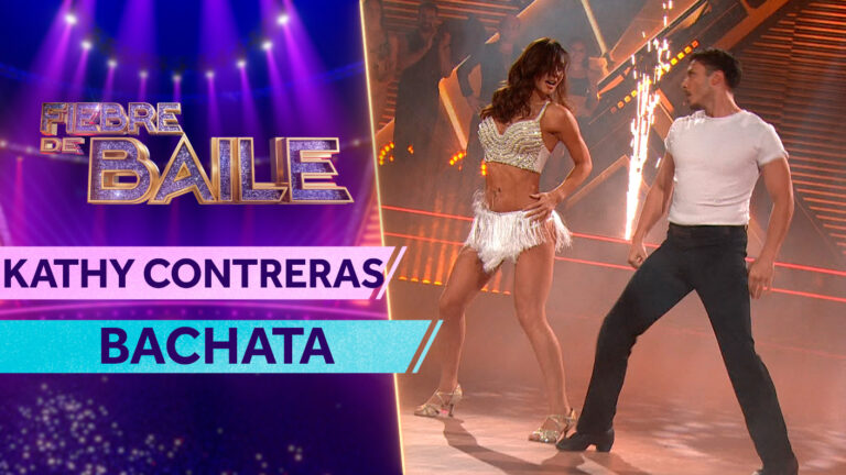 ¡Romántica y elegante! Kathy Contreras prendió la pista y se lució con una bachata en Fiebre de Baile