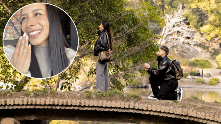 “Pedí una mujer como tú”: Artista urbano le propone matrimonio a su novia en viaje a Japón