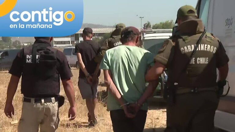 Dos detenidos dejó el retiro de rucos en una zanja de un sitio eriazo en San Bernardo