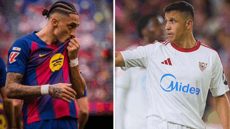 El Sevilla de Alexis Sánchez y Gabriel Suazo sufre dura goleada ante el Barcelona