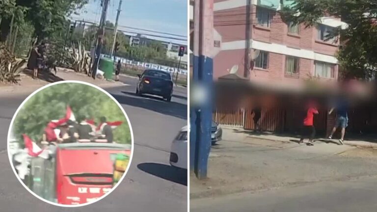 Vecino graba momento exacto en que hinchas de la Universidad de Chile balean a joven de Colo Colo en Pudahuel
