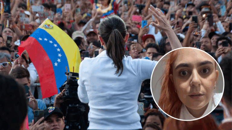 “No es nuestro país”: Venezolana critica a sus compatriotas por beber alcohol en acto de Corina Machado
