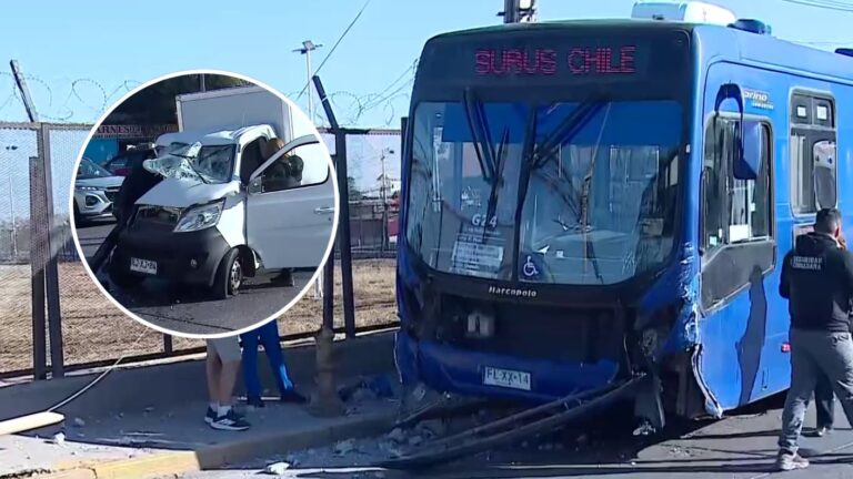 Grave choque entre bus Red y camión en San Bernardo: Vecinos acusan que semáforo fue retirado