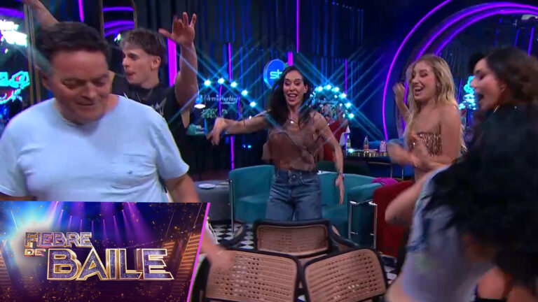 Tugar, tugar... ¿Sillita musical? Participantes armaron su propia competencia en el backstage de Fiebre de Baile