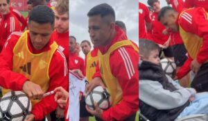 Para aplaudir: El hermoso gesto de Alexis Sánchez con niño que sufre compleja enfermedad