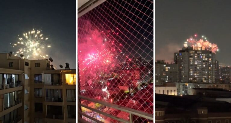 Reportan fuegos artificiales en pleno centro de Santiago: Ruido se extendió por más de 10 minutos