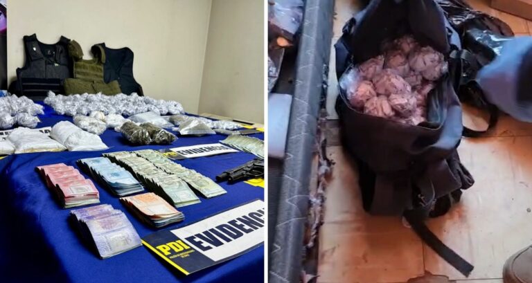 Droga avaluada en más de $81 millones: Operativo policial en Puente Alto terminó con 6 detenidos