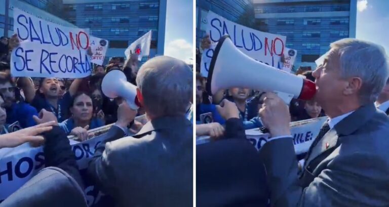 “El oficio de Quiroz es una burla”: Pdte. Kast responde con megáfono a funcionarios de la salud en Temuco