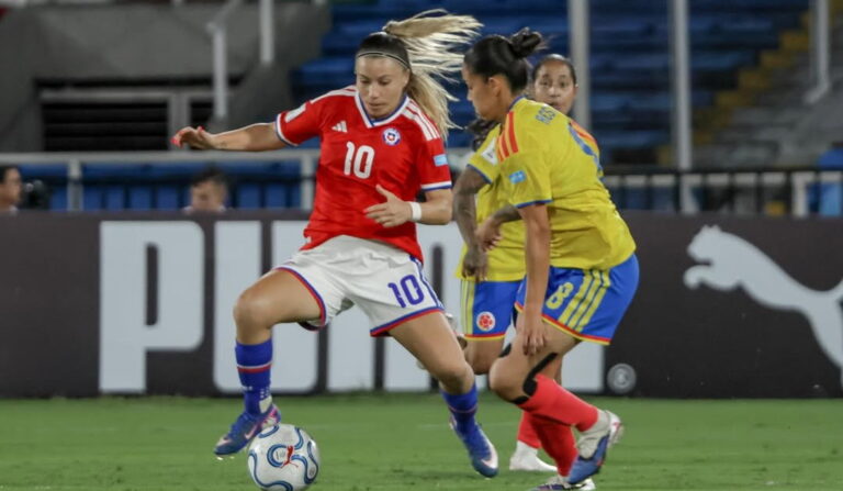 Chile cayó en apretado partido ante Colombia y se complicó en la Liga de Naciones Femenina
