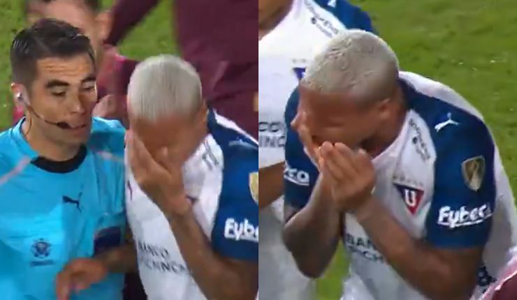 Le gusta el show: Deyverson fingió agresión de árbitro chileno y se hizo viral en la Libertadores