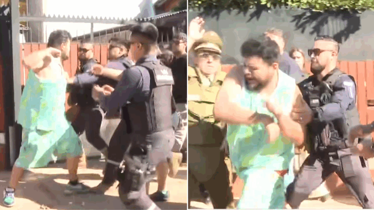 VIDEO | Golpes, forcejeo y casi termina desnudo: Tensión en fiscalización de retiro de vehículos en Peñalolén