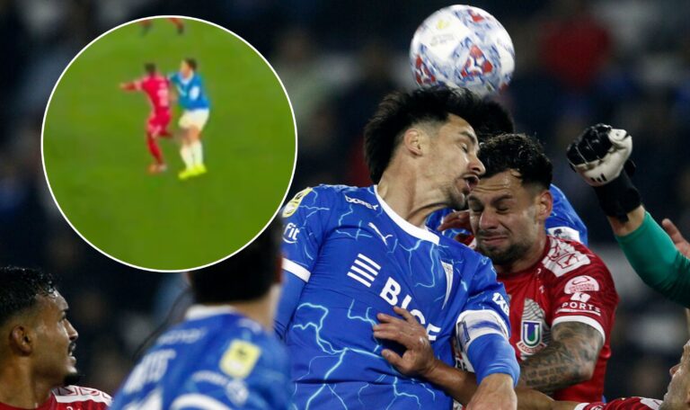 ¿Era roja? El polémico manotazo de Fernando Zampedri que generó lío en duelo de la UC vs La Calera