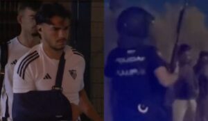 Más problemas para el Sevilla: Hinchas increpan al plantel y Gabriel Suazo aparece con cabestrillo