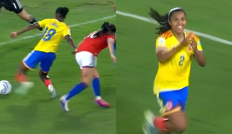 Provocó reclamos en La Roja: El polémico penal que le permitió a Colombia liquidar partido ante Chile