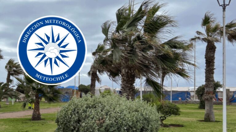 Rachas de hasta 110 km/h: Emiten aviso por vientos en cuatro regiones del país