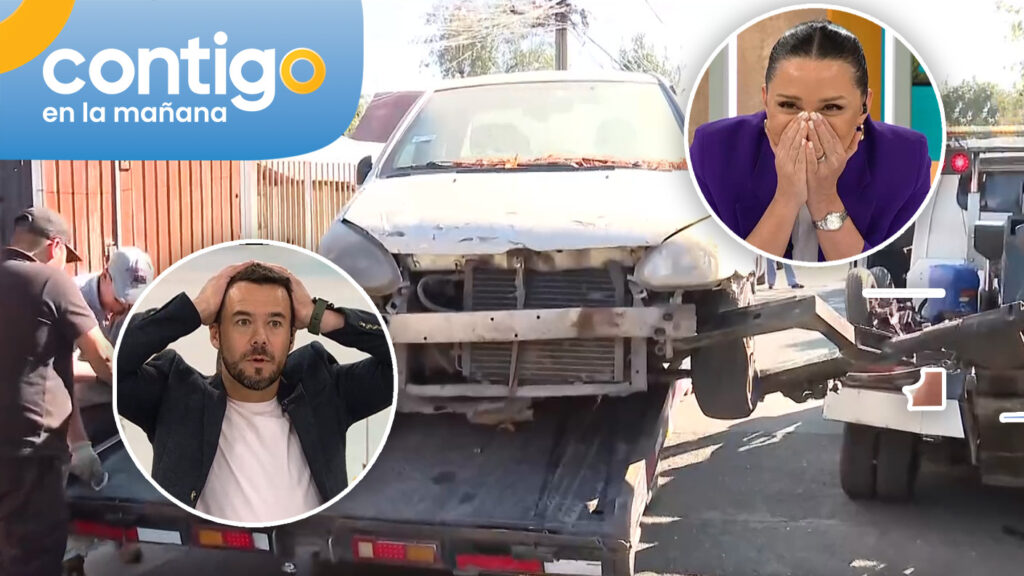 ¡Toda una odisea! Equipo de Contigo en la Mañana quedó impactado con arriesgada maniobra para retirar vehículo