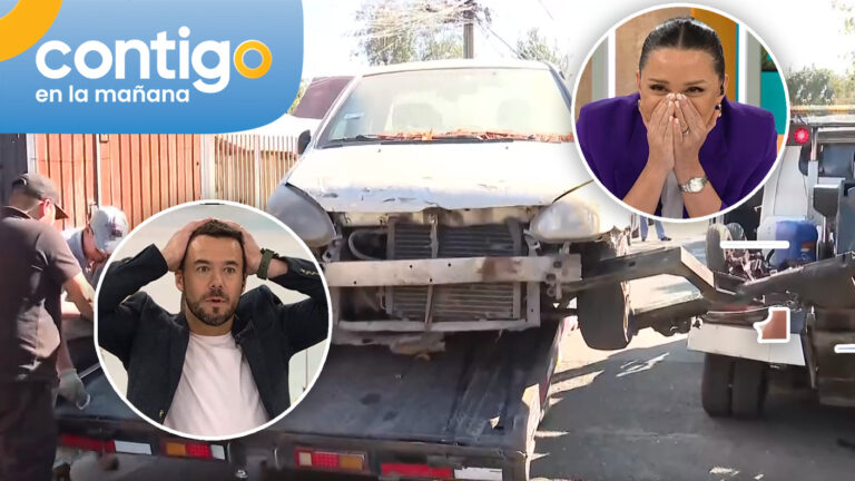 ¡Toda una odisea! Equipo de Contigo en la Mañana quedó impactado con arriesgada maniobra para retirar vehículo
