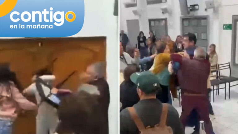 Registran batalla campal en comité de vecinos de Batuco: Acusan a presidente de malos tratos