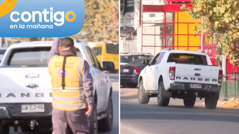 ¡Arrancó a toda velocidad! Contigo en la Mañana captó instante en que camioneta se fugó de fiscalización