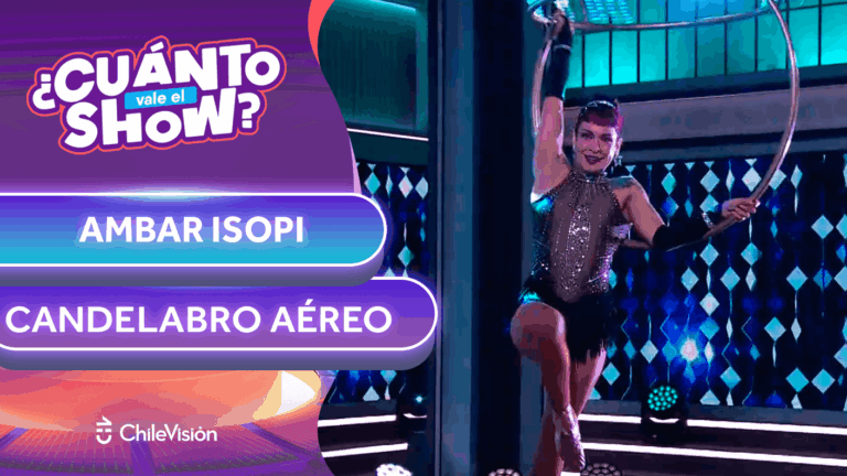 Una artista del aire: Participante sorprendió con inédita disciplina colgada de un candelabro