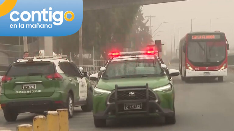 Carabinero dio muerte a delincuente al interior de bus Red en La Granja: Delincuentes intentaron asaltarlo