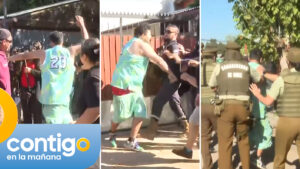VIDEO | Hombre fue detenido en vivo por agredir a camarógrafo durante operativo en Peñalolén