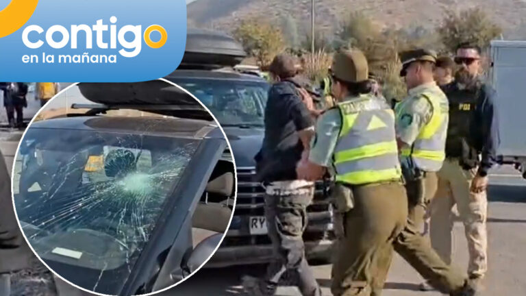 Sujeto rompió parabrisas en medio de fiscalización en Buin: Fue detenido tras amenazas