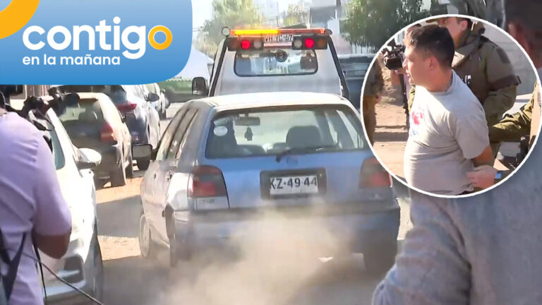 Conductor intentó escapar con su auto durante operativo de retiro: Fue detenido por Carabineros