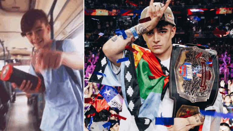 Tras ganar la Red Bull Batalla 2026: Reviven antiguo video de inicios de El Menor rapeando en una micro