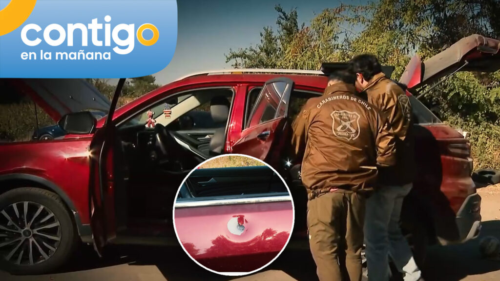 Madre e hijos fueron baleados en su auto mientras iban al colegio en Buin: Sujeto disparó en cinco ocasiones