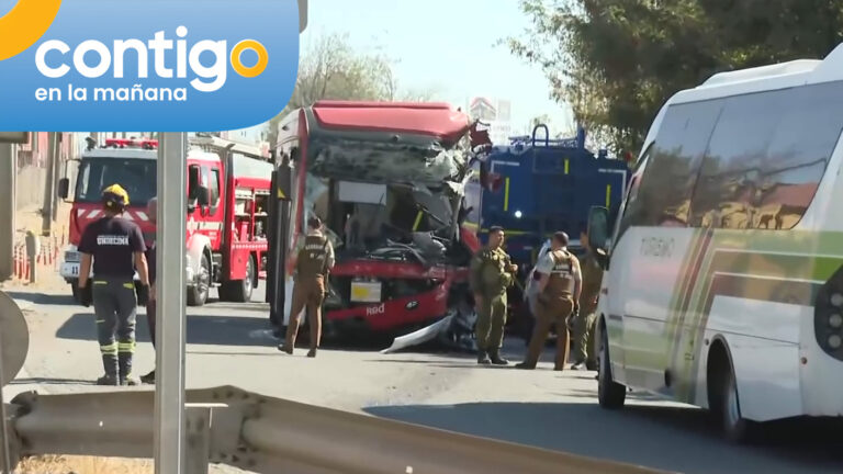 Pasajero muere tras choque entre bus Red y auto en Pudahuel: Micro circulaba contra el tránsito
