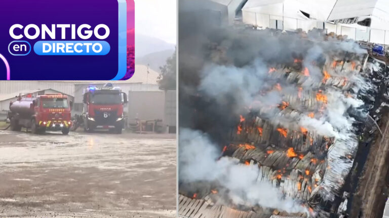 Más de ocho horas activo: Bomberos continúan combate contra incendio que afecta bodegas en El Monte