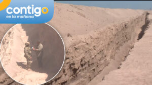 Con tres metros de profundidad: Así va el progreso de la nueva zanja en la frontera norte