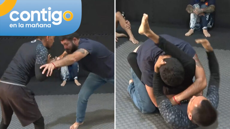 ¡De gato a león salvaje! Productor de matinal aceptó reto de jiu-jitsu y terminó con inesperado resultado