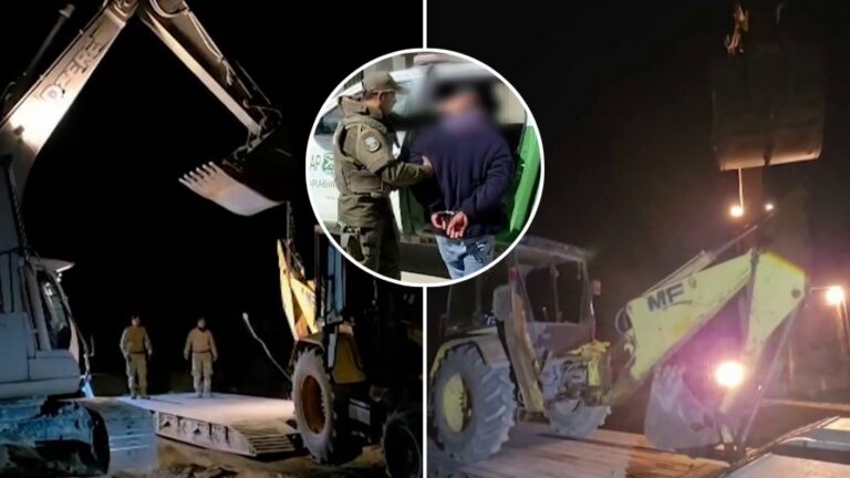 Sorprenden a individuos tapando zanja fronteriza con retroexcavadora: Esto es lo que se sabe